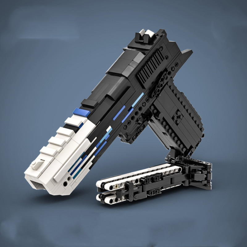 Wooden Desert Eagle Can Shoot Gun Weapon Toy Technology Assembly