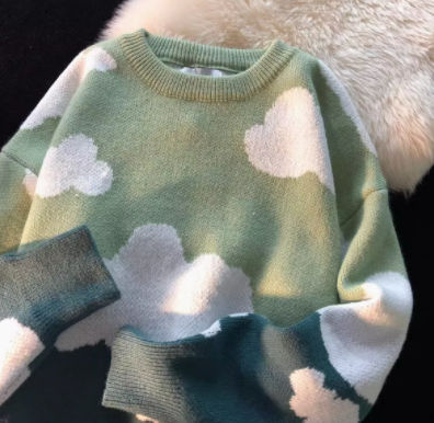 Women's Colored Cloud Sweater