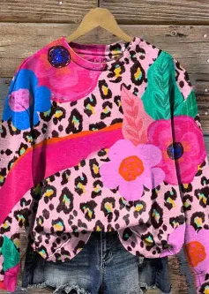 Women's Fashion Tiger Print Sweater - Style10 - View 1