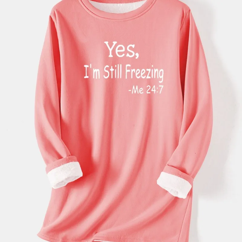 Women's Fleece Warm Base Layer Printing - Orange Red