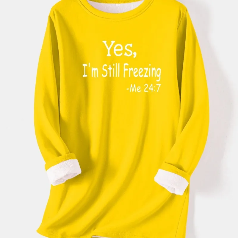 Women's Fleece Warm Base Layer Printing - Yellow - View 1