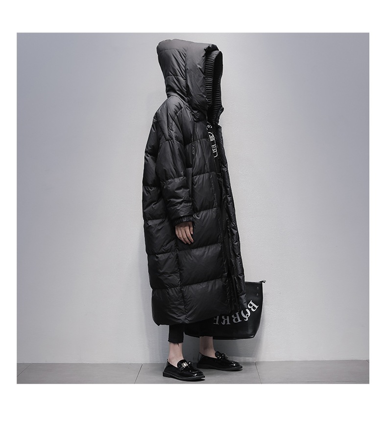 Women's White Duck Down Overknee Down Jacket