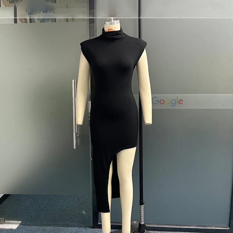 Summer European And American Fashion Solid Color Dress