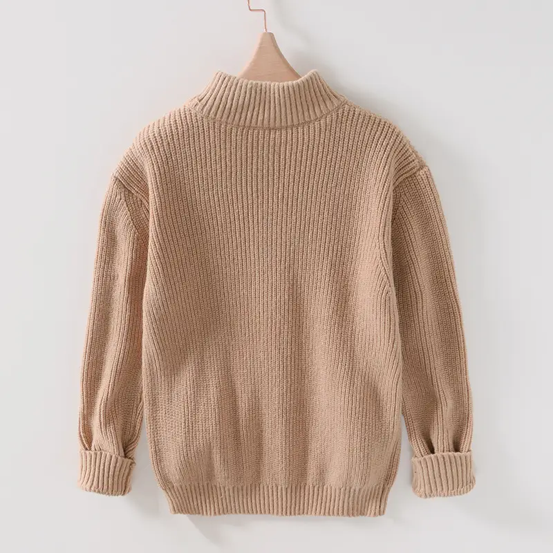Men's Stand Collar Cardigan Casual Outdoor Sweater