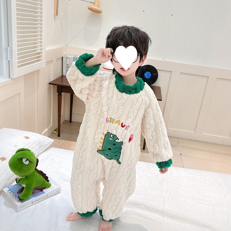 Children's Fashion Casual Flannel Thermal Pajamas