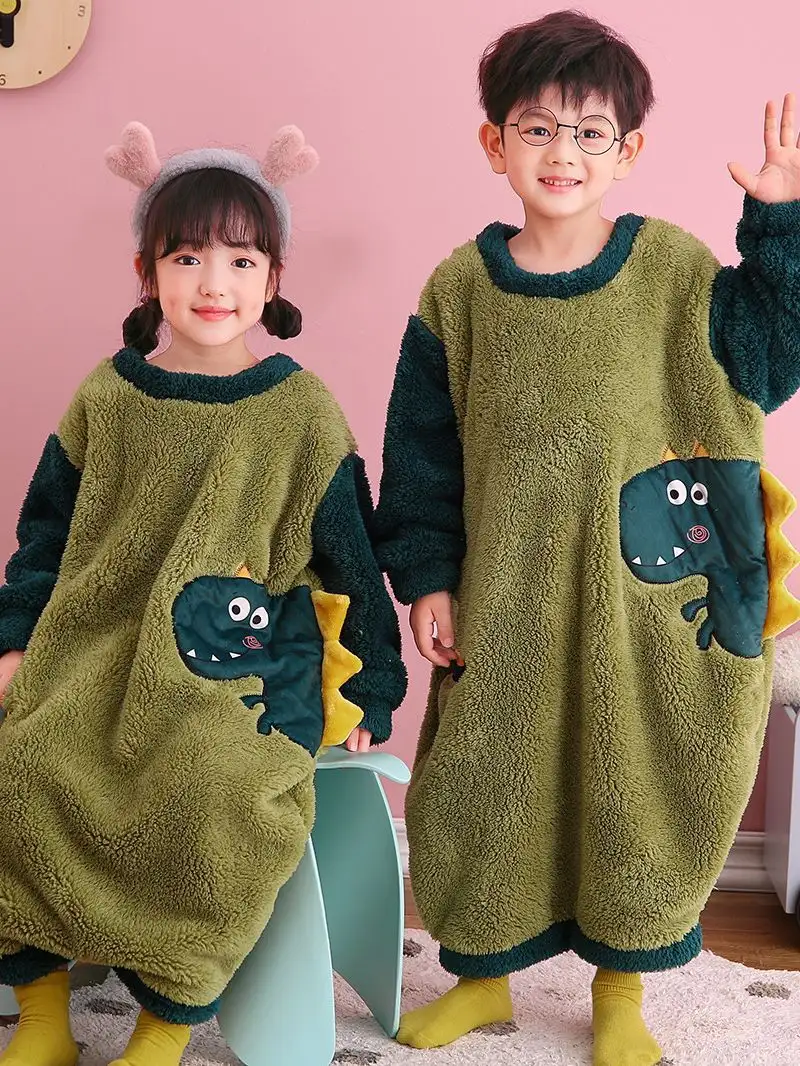 Children's Dinosaur One-piece Homewear Pajamas