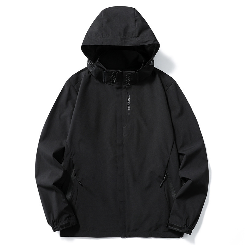Unisex black single layer