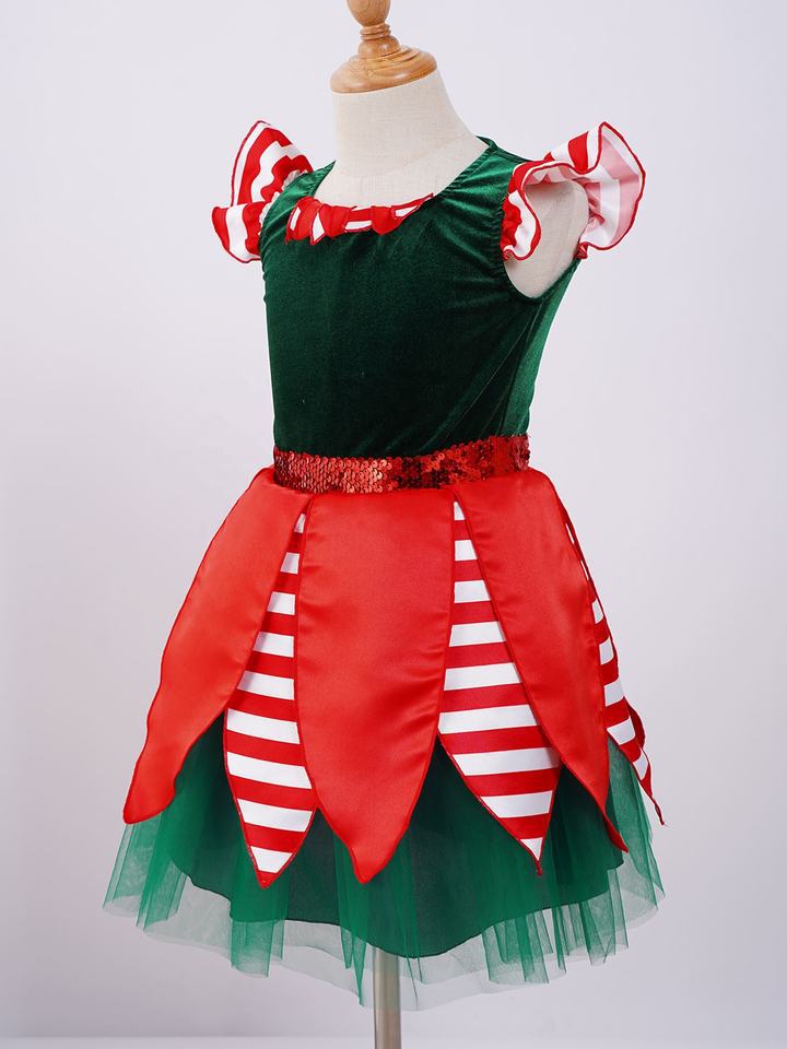 New Green Christmas Elf Suit