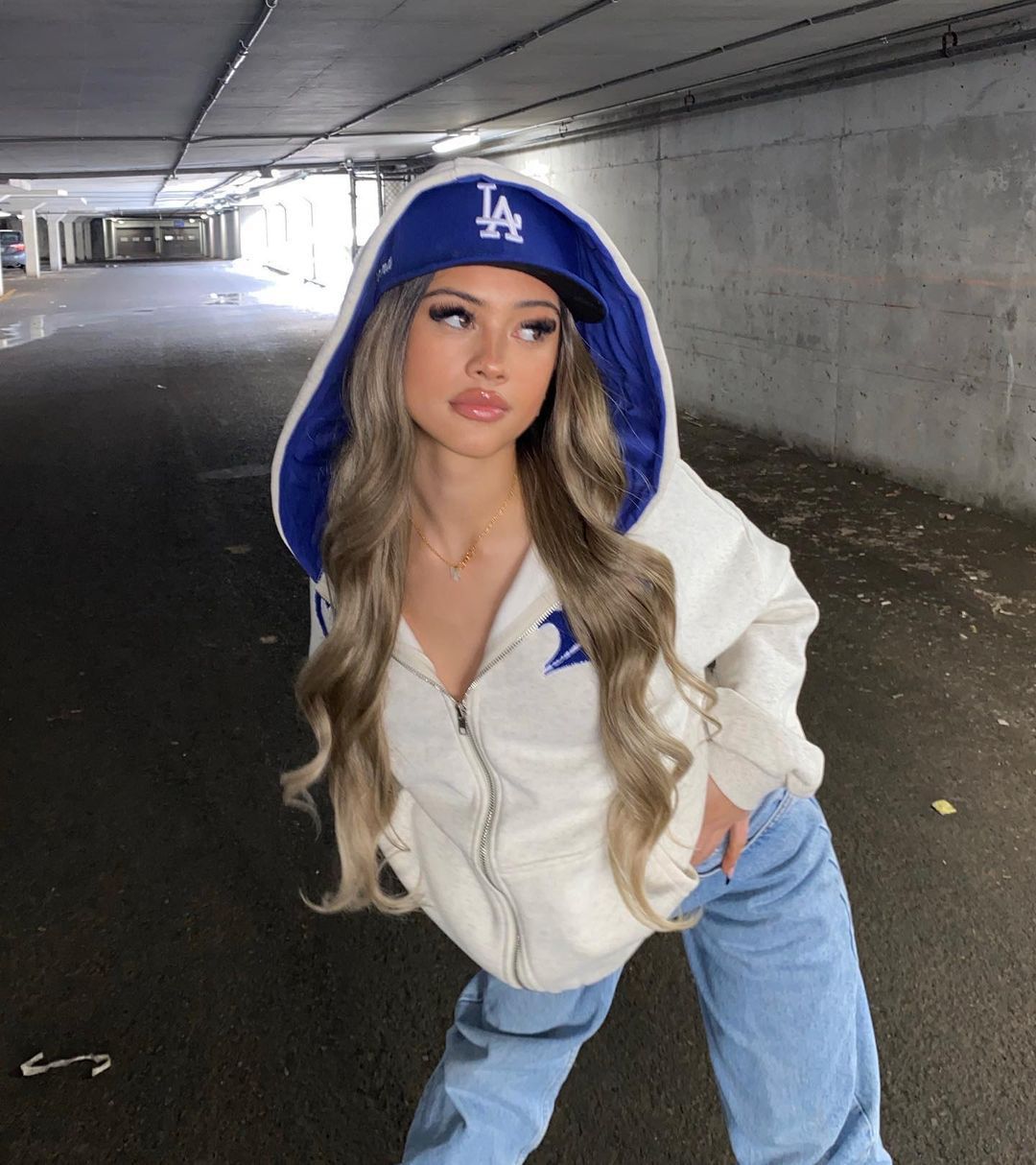 Vintage Plush Letter Printed Contrasting Hooded Jacket