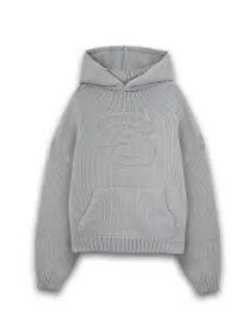 New Hooded Pullover Sweater Women's Top With Pockets - Grey