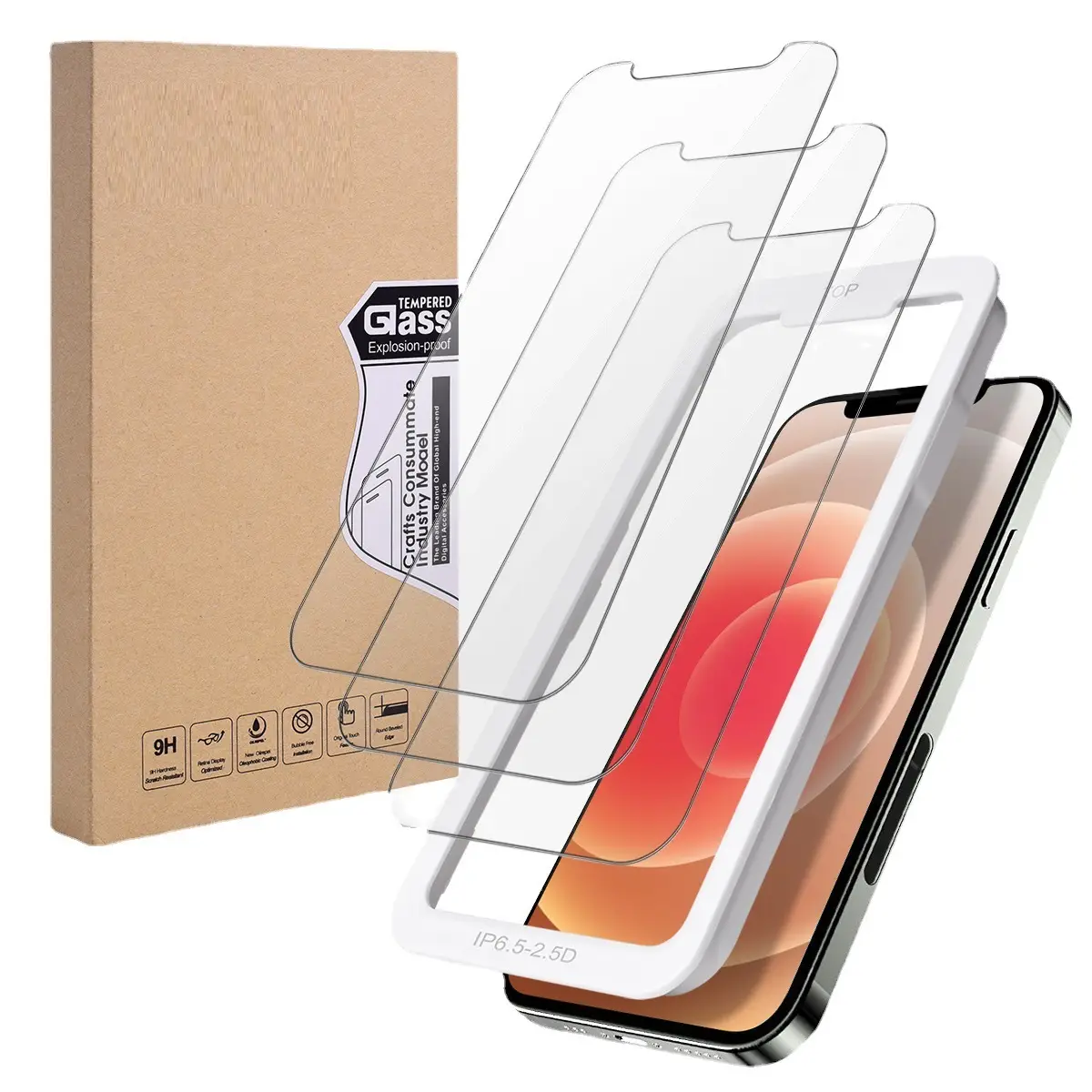 Purple Matte Anti-peep Tempered Glass Film