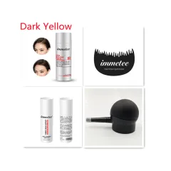 Plant hair additive fibre hair powder, one-time reinforcing artifacts to cover hair scarce manufacturers and direct sales - Dark Yellow Set - View 1