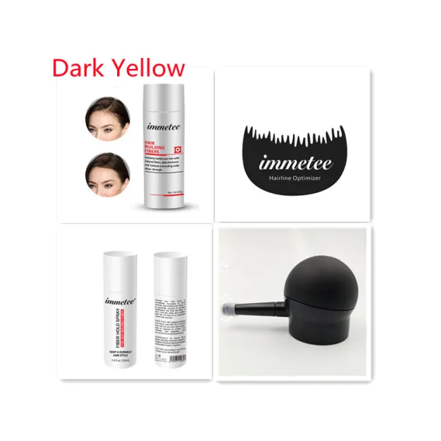 Plant hair additive fibre hair powder, one time reinforcing artifacts to cover hair scarce manufacturers and direct sales Dark Yellow Set - Shop at LoveMi