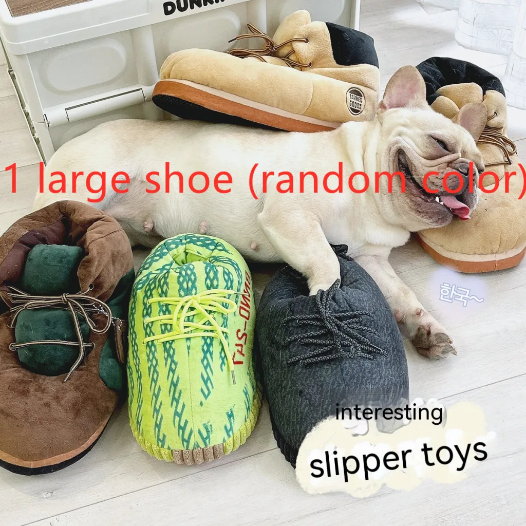 Shoes Big Dog Plush Toy Cat Pillow - Random Color