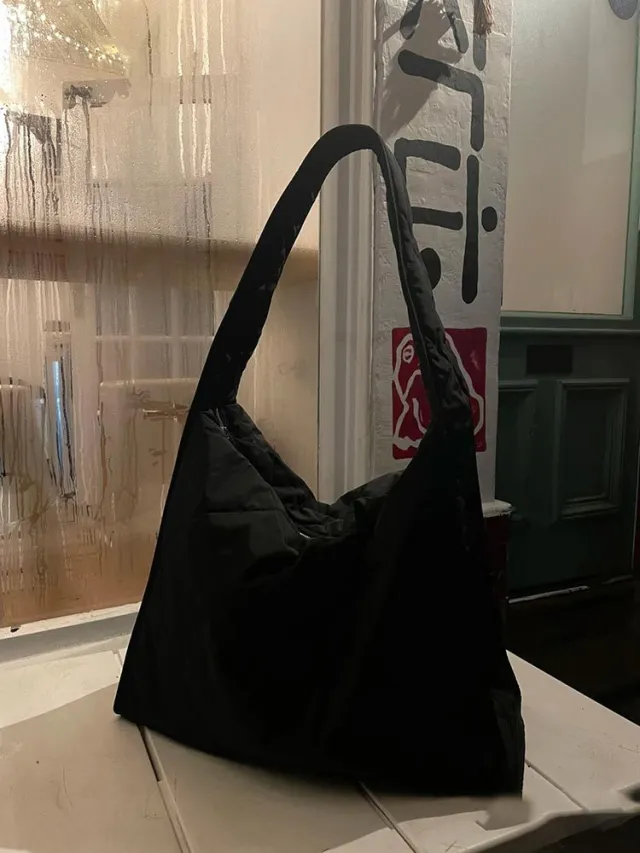 Idle Style All match Shoulder Messenger Bag Black - Shop at LoveMi