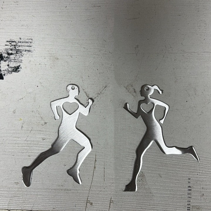 Running Love Men And Women Sports Metal Pendant