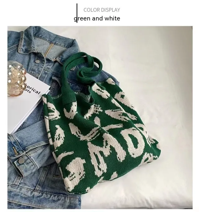 Women's Fashion Large capacity Shoulder Handbag Green - Shop at LoveMi
