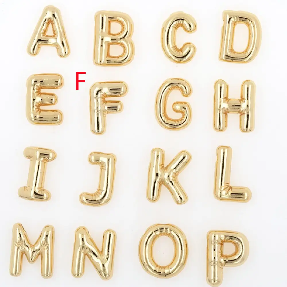 Glossy Letters Copper Pendant Necklace