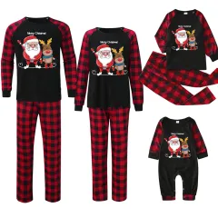 Plaid Stitching Printing Christmas Homewear Parent-child Suit - Jjfa01 160-Dad 3Xl - View 1