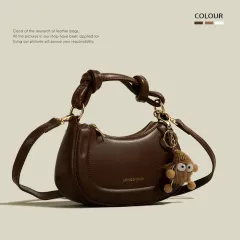 All-match Commute Portable Crossbody Bag - Brown - View 1