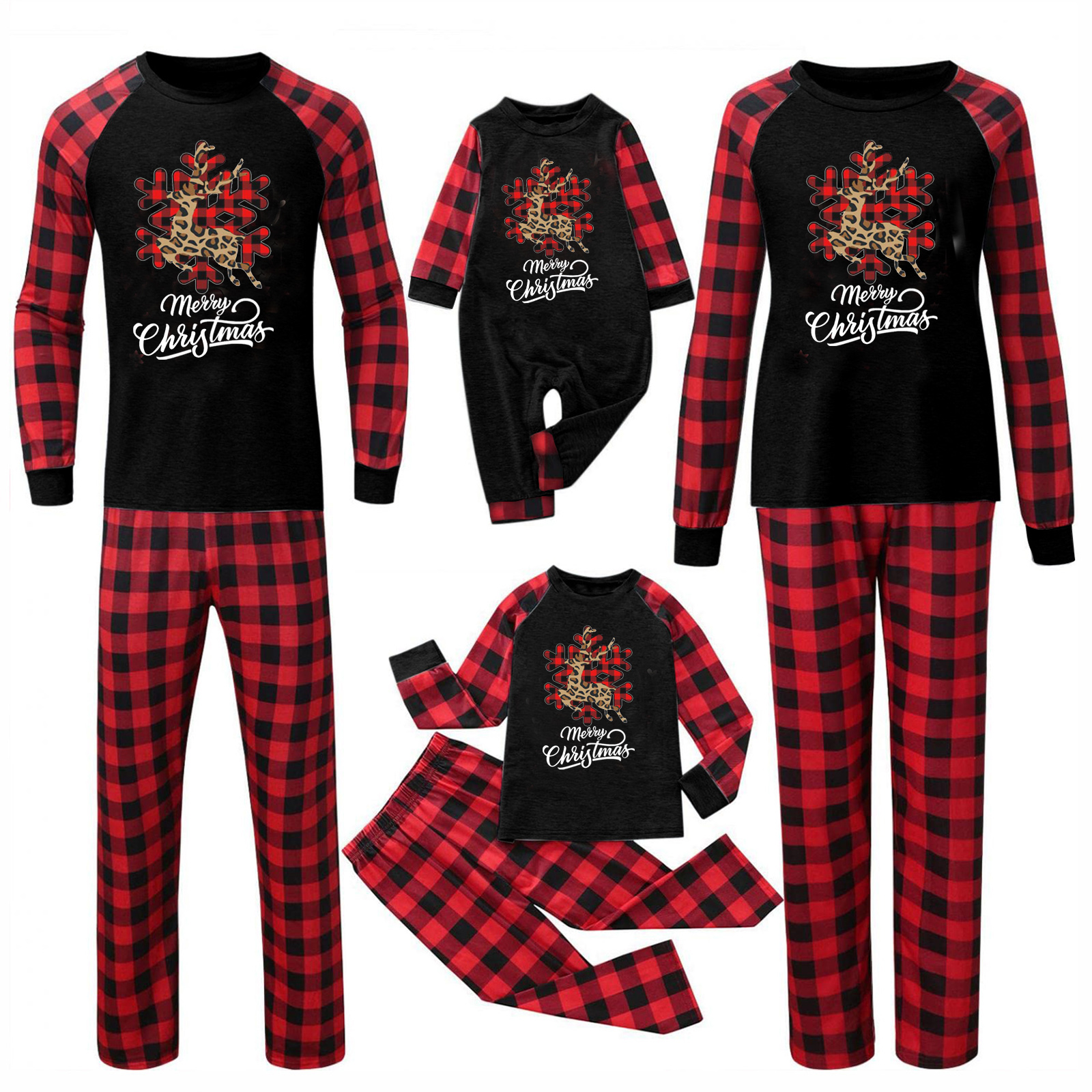 Christmas Parent-child Homewear Clothes Pajamas Suit — foto 6