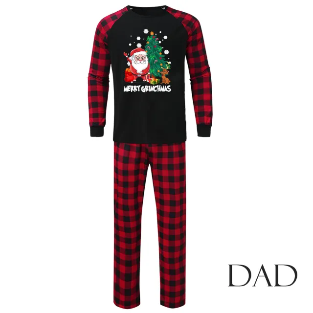 Christmas Parent child Wear Family Pack Homewear Pajamas Suit White - Shop at LoveMi