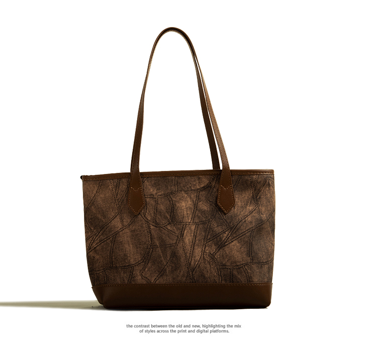 Large Capacity Rhombus Simple Tote Bag Women — foto 4