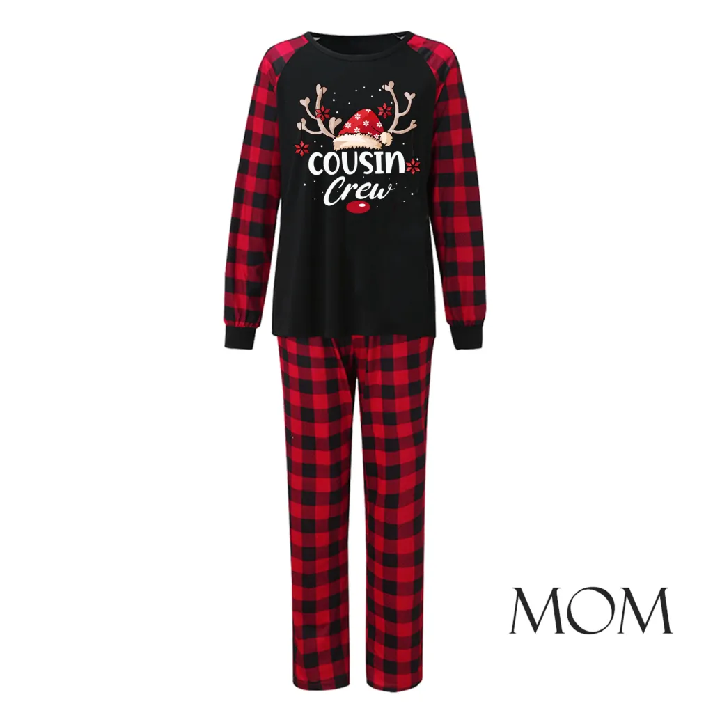 Christmas Parent-child Wear Family Pack Homewear Pajamas Suit - Jjfa01 2221-Mom Xl