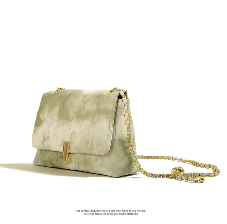 Texture Chain Crossbody Shoulder Small Square Bag — foto 6