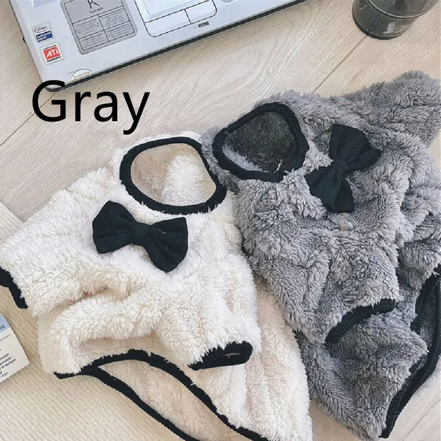 French Bow Tie Sweater Jarre Aero Bull Corgi Two Feet Gray - Shop at LoveMi