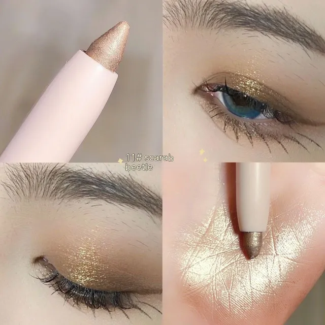 Crouching Silkworm Eyeliner Pen Makeup Brightening 11 Color Chafer - Shop at LoveMi