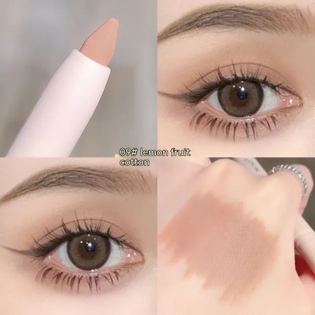 Crouching Silkworm Eyeliner Pen Makeup Brightening 09 Color Filbert Brown - Shop at LoveMi
