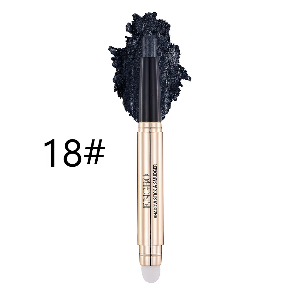 Double-ended Monochrome Non-smudge Eyeshadow Pencil - 18 Style