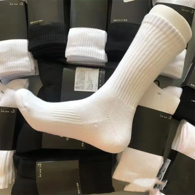 Men's And Women's Hook Mid calf And Low Length Solid Color Couple Sports Basketball Socks High White - Shop at LoveMi