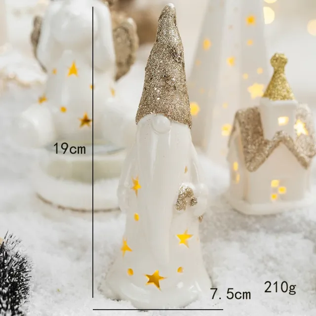 Decoration Christmas Window Table Decoration Ceramic Elderly - Shop at LoveMi