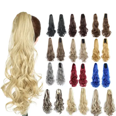 Fluffy Natural Lifelike Claw Clip Ponytail