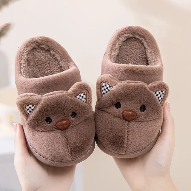Home Cotton Slippers Parent child Brown Bear - Shop at LoveMi