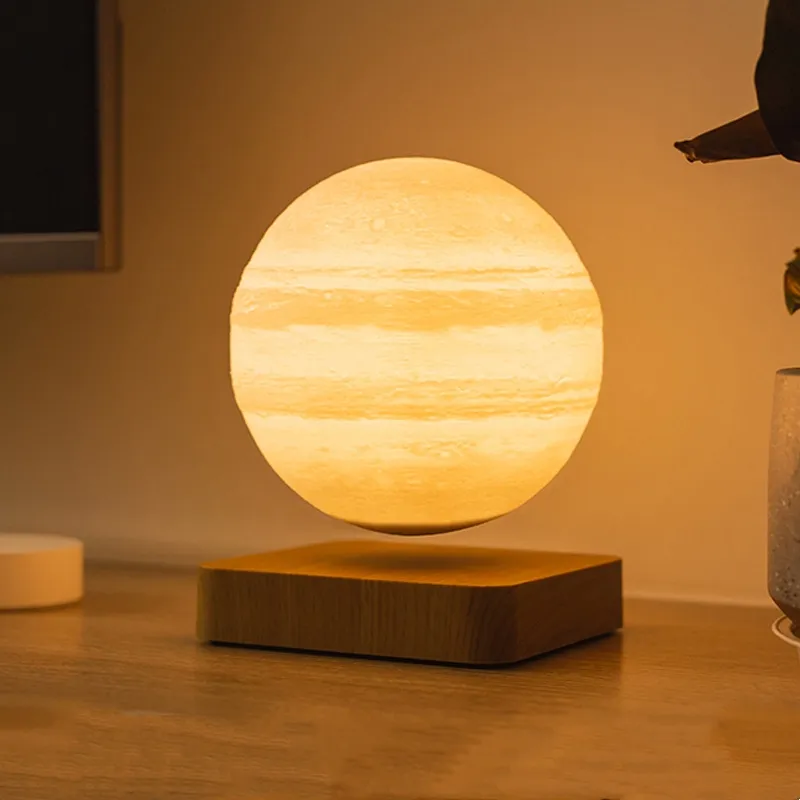 Magnetic Levitation Table Lamp Moon Light 3D