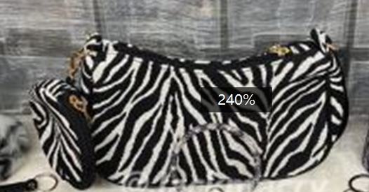 Zebra bag