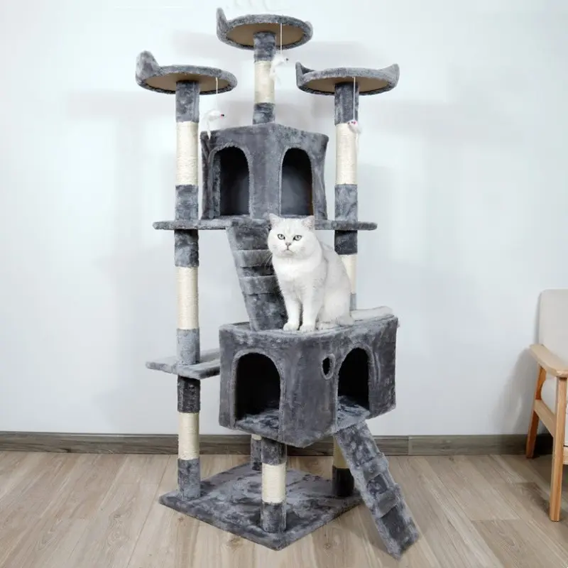 Large Cat Tree Cat Climbing Frame Integrated Jumping Platform