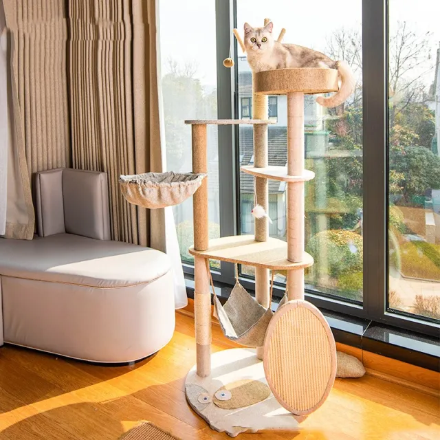 Cat Climbing Frame Large Integrated Shelf Cat Tree Luxury - Shop at LoveMi