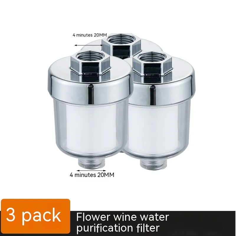 Shower Filter Household Bath Plastic Water Purifier - 3 Shower Heads