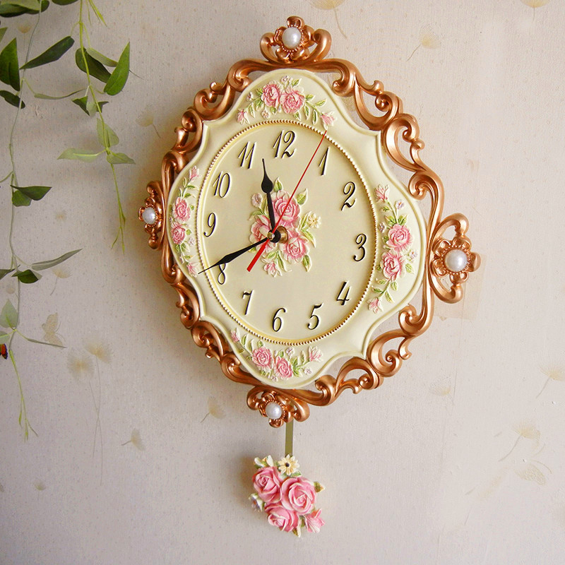Resin Wall Clock, Silent Movement, picture 3 of 4