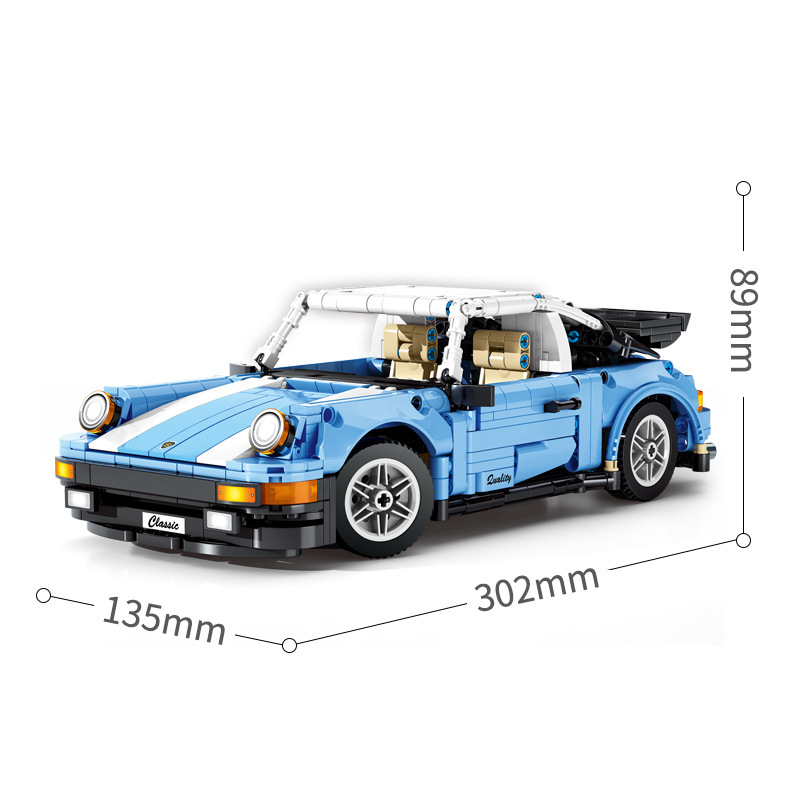 Plastic Model Car Assembling Small Particles Building Blocks Toy Boy