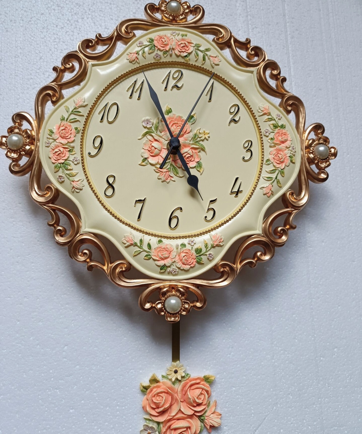 Resin Wall Clock, Silent Movement, picture 4 of 4