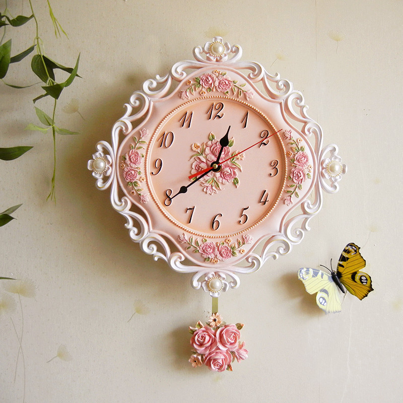 Resin Wall Clock, Silent Movement