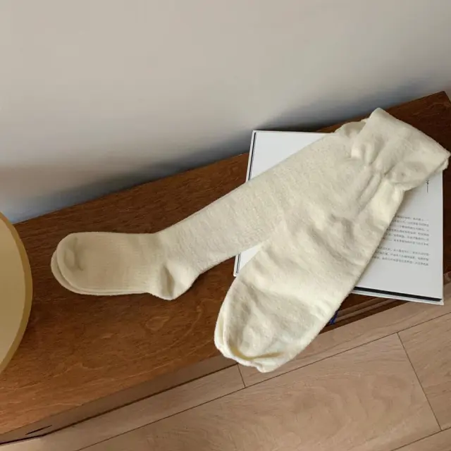 Autumn And Winter Milk White Warm Stockings Women Milky White - Shop at LoveMi