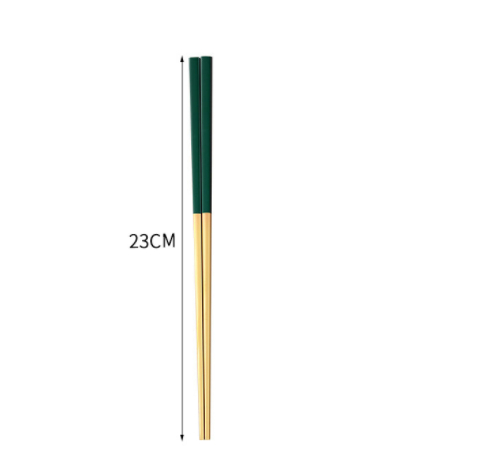 304square chopsticks green