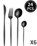 Black 24Pcs Set