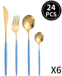Blue Gold 24Pcs Set